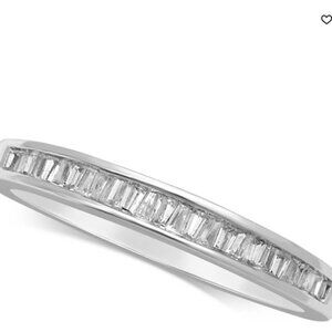Macy's Diamond Baguette Band in White Gold